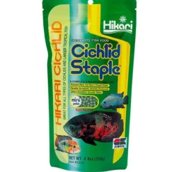 BLUE CORAL Nourriture pour poissons d'aquarium spéciale cichlidé mini - HIKARI AQUARIUM Staple - 250g