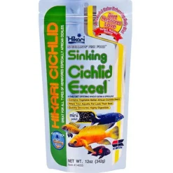 BLUE CORAL Nourriture pour poissons d'aquarium spécial Cichlidés - HIKARI AQUARIUM Sinking Cichlid Excel Mini - 342g