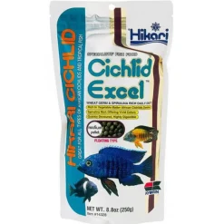 BLUE CORAL Nourriture pour poissons d'aquarium - HIKARI AQUARIUM Cichlid Excel Mini - 250g