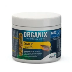 BLUE CORAL Nourriture quotidienne poissons, bio, OASE AQUARIUM Organix Daily Flakes - 175ml