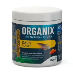 BLUE CORAL Nourriture quotidienne pour poissons organix, OASE AQUARIUM Daily Flakes - 250ml