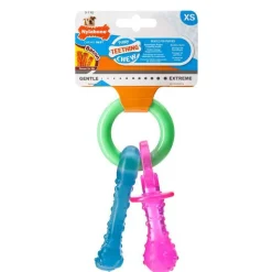 NYLABONE Os à mâcher et tétine pour chiot saveur bacon taille XS