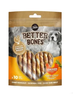 ZEUS Os à mâcher pour chien poulet et thym Better Bones WrapTwist - x 10