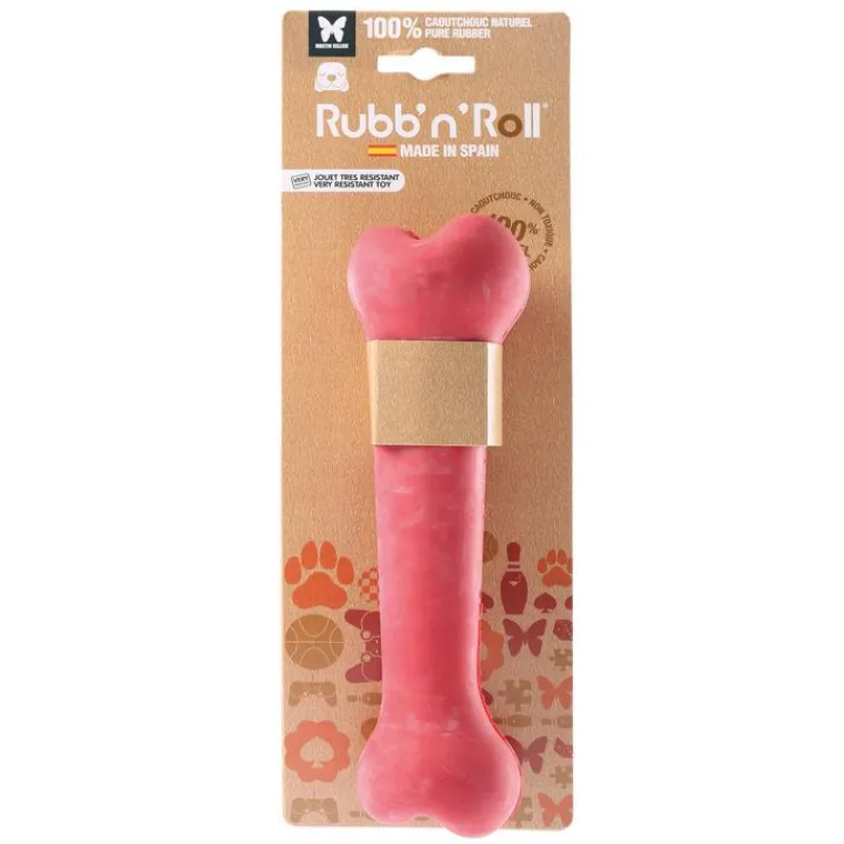 MARTIN SELLIER Os en caoutchouc pour chien Rubb’n’Red - 22 cm