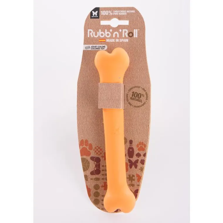MARTIN SELLIER Os en caoutchouc Rubb’n’Roll Color orange - 19 cm