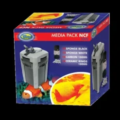 BLUE CORAL Pack média pour filtre d'aquarium, spécifique NCF 2000 - AQUA NOVA