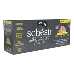 SCHESIR Pack multisaveurs alimentation humide pour chats After Dark - 12 x 80 g