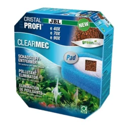 JBL Pad de filtration ClearMec Plus pour aquarium, anti-nitrates - CristalProfi - modèle e401-2/701-2/901-2
