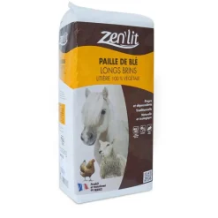 ZEN'LIT Paille de blé en brin long en sac de 9 kg