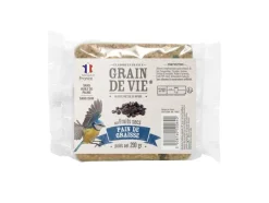 GRAIN DE VIE Pain de graisse aux fruits secs pour oiseaux – 290 g