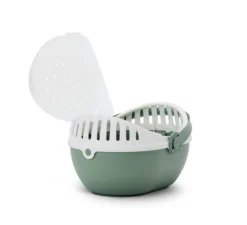 SAVIC Panier de transport vert Elmo modèle médium - 30,5 x 24,5 x 20,5 cm