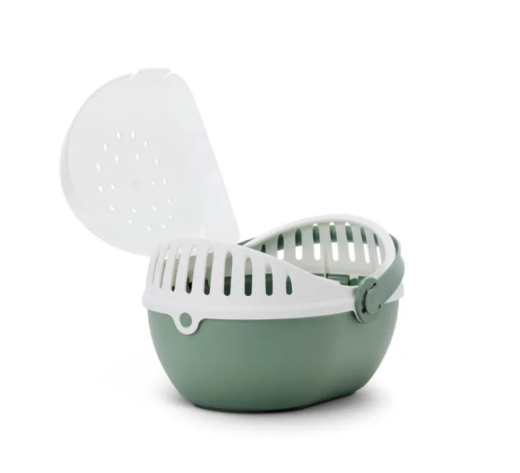 SAVIC Panier de transport vert Elmo modèle médium - 30,5 x 24,5 x 20,5 cm