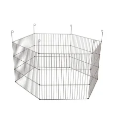 ZOLUX Parc extérieur hexagonal pour lapins en métal - Ø 120 cm x H 61 cm