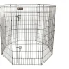 Parc pour chien en métal noir - 121 cm