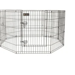 Parc pour chien en métal noir - 76 cm