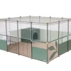 HAMIFORM Parc pour lapin nain et cochon d'Inde coloris vert Naveen - 142 x 105 x 72 cm