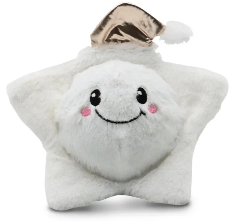 CROCI Peluche balle de Noël pour chien coloris blanc White Friends - 18/23 cm