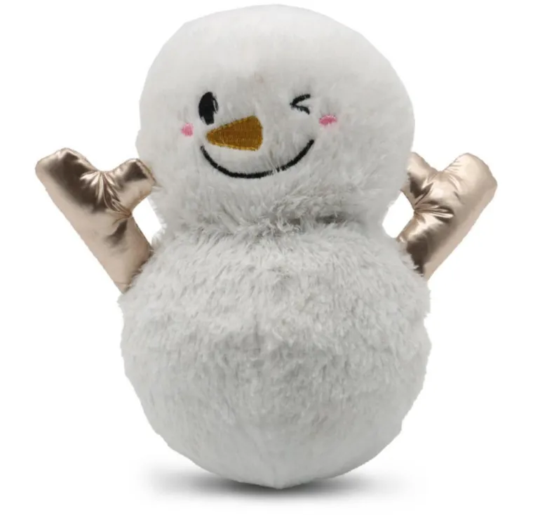 CROCI Peluche balle de Noël pour chien coloris blanc White Friends - 18/23 cm