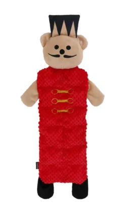 WOUAPY Peluche plate de Noël pour chien ours casse-noisette coloris rouge - grand modèle