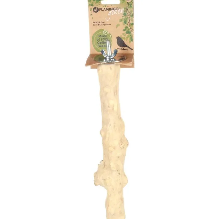 FLAMINGO Perchoir à oiseau en bois de caféier Java taille M - 30 cm