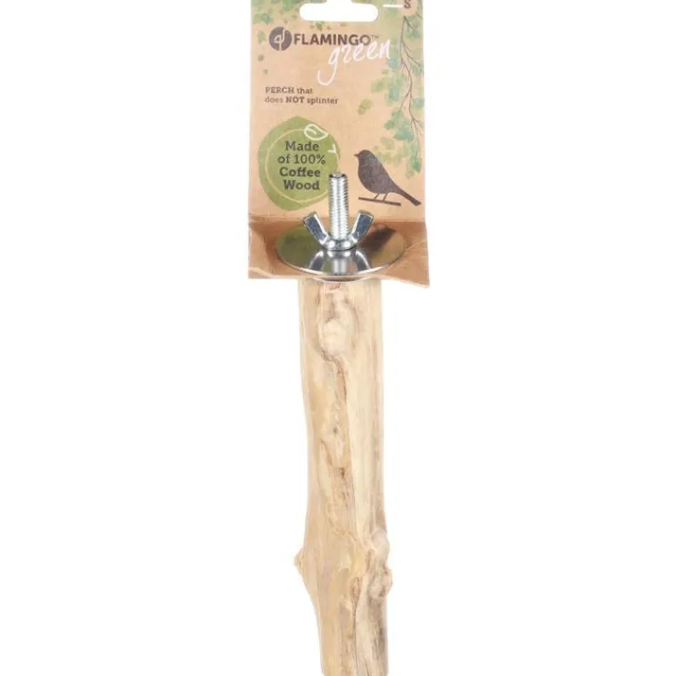 FLAMINGO Perchoir à oiseau en bois de caféier Java taille S - 20 cm