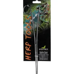 REPTILE PLANET Pince ciseaux courbe pour nourrissage en inox - 25 cm