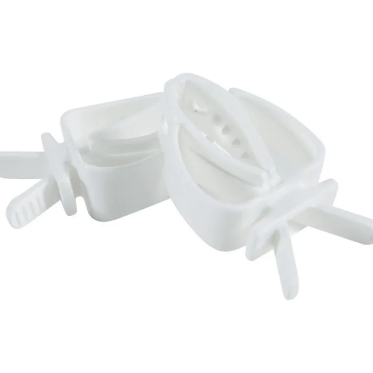 ZOLUX Pince universelle pour les oiseaux en plastique coloris blanc – x 2