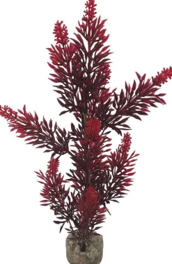LABEO Plante artificielle pour aquarium coloris jaune Élodée colorée