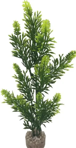LABEO Plante artificielle pour aquarium coloris jaune Élodée colorée