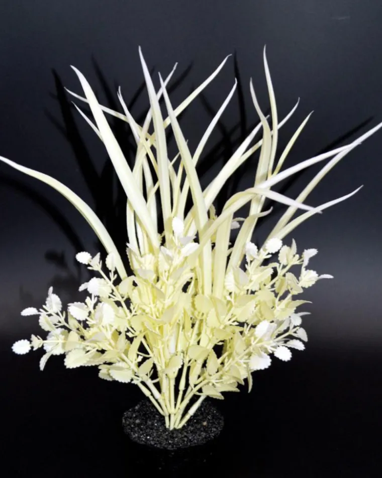 LABEO Plante artificielle pour aquarium coloris violet Herbe Grass GM
