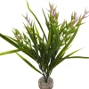LABEO Plante artificielle pour aquarium coloris vert et rose Tillandsia GM