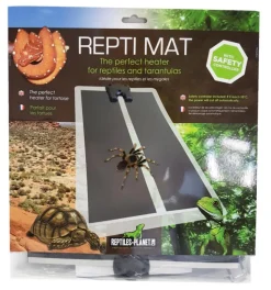 REPTILE PLANET Plaque chauffante pour terrarium coloris noir Repti Mat 14W - 28 x 28 cm