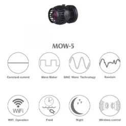 BLUE CORAL Pompe à eau wifi avec contrôleur, débit 5000L/H - JEBAO JECOD MOW-5