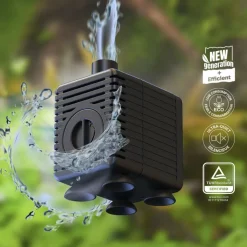 AQUATLANTIS Pompe easyflux 300 noire pour aquarium 5 w