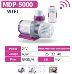 BLUE CORAL Pompe WIFI avec débit maxi 5500 L/H - JEBAO-JECOD MDP-5000