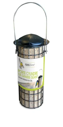HAMIFORM Porte cylindre de graisse géant pour oiseaux du ciel coloris noir