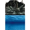 BLUE CORAL Poster aquarium racines et fonds marins AQUA NOVA - taille XL 150x60 cm