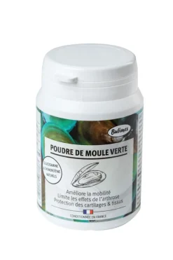 BUBIMEX Poudre de moule verte pour chien et chat – 60 g