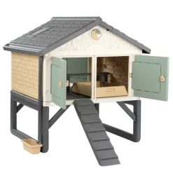 SMOBY Poulailler modèle MIJ Magalli x pour 5 poules - 159 x 121 x 128 cm