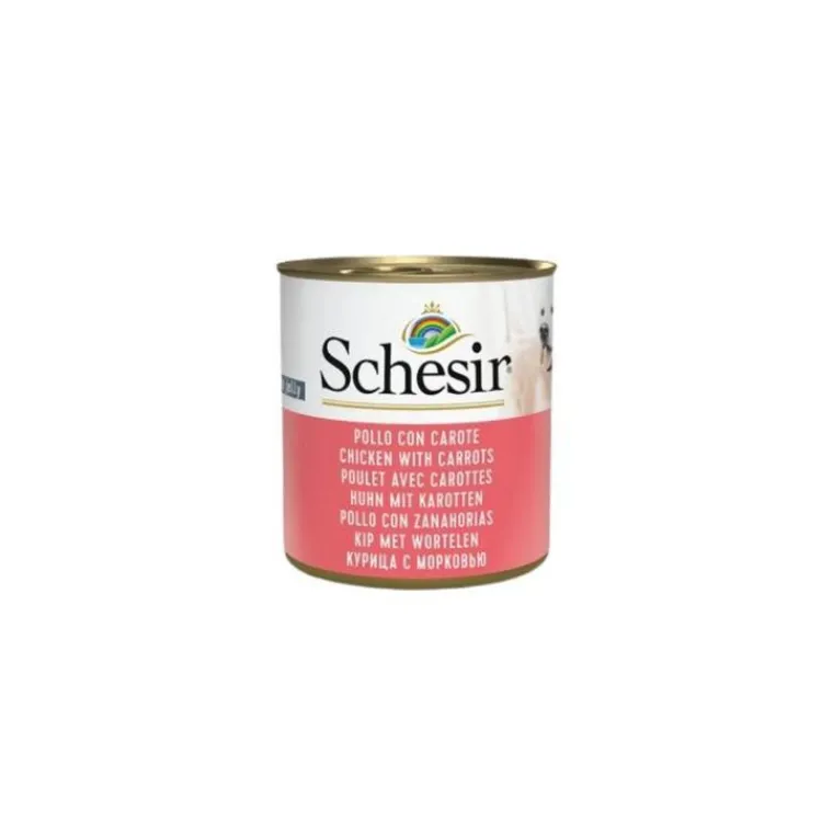 SCHESIR Pâtée en gelée poulet et carottes pour chien - boite de 285 g