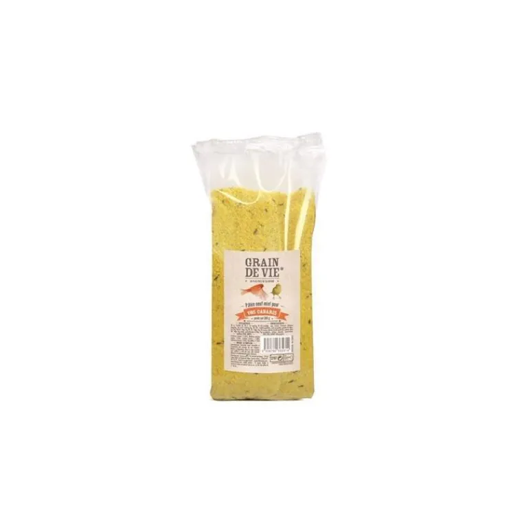 GRAIN DE VIE Pâtée élevage aux œufs et aux miel pour canaris - 350 g