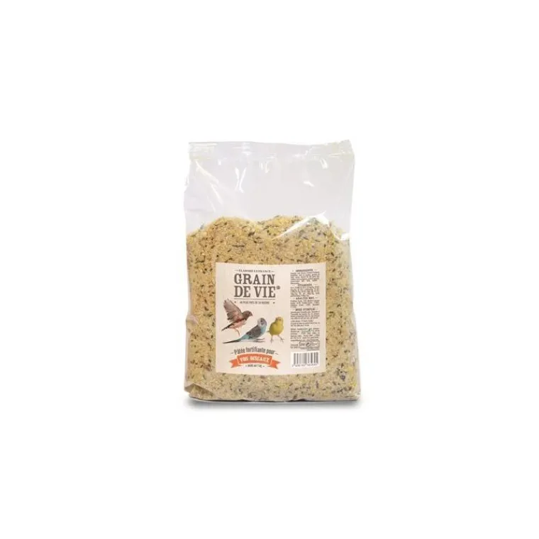 GRAIN DE VIE Pâtée élevage fortifiante pour oiseaux - 1kg