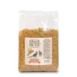 GRAIN DE VIE Pâtée élevage tropicale pour oiseaux - 1kg