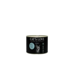 CAT'S LOVE Pâtée naturelle pour chat au saumon - boite de 200 g
