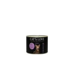CAT'S LOVE Pâtée naturelle pour chat saumon et poulet - boite de 200 g
