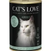 CAT'S LOVE Pâtée pour chat à la dinde pur Adult – en boîte de 400 g