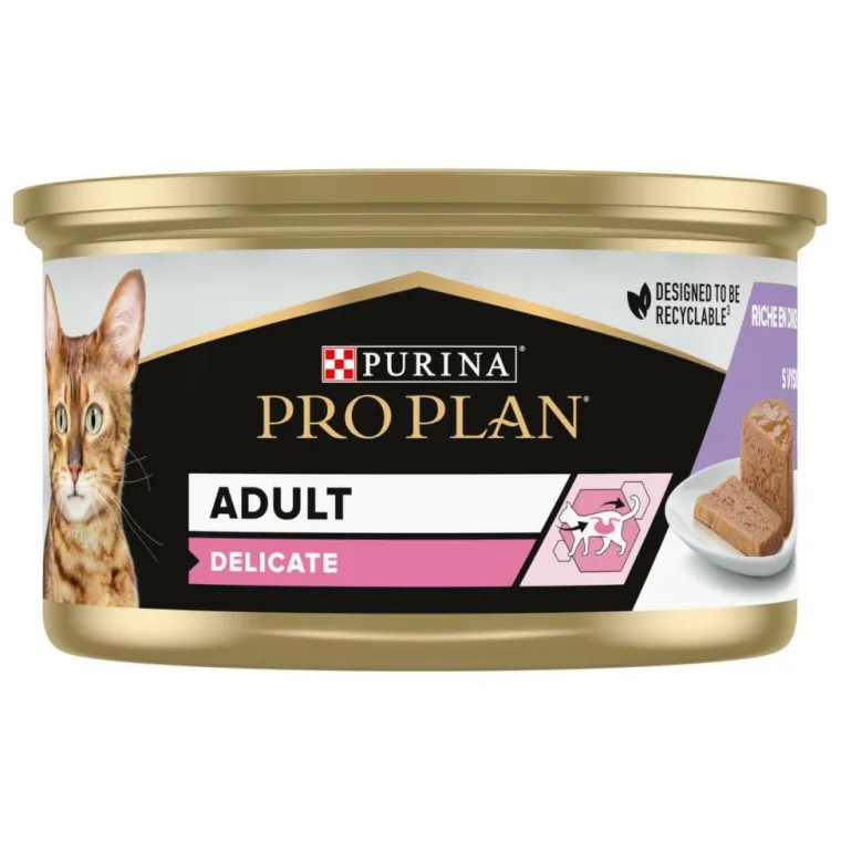 PRO PLAN Pâtée pour chat adulte digestion délicate Purina - 85 g