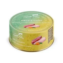 TERRA FELIS Pâtée pour chat au bœuf lapin - 80 g
