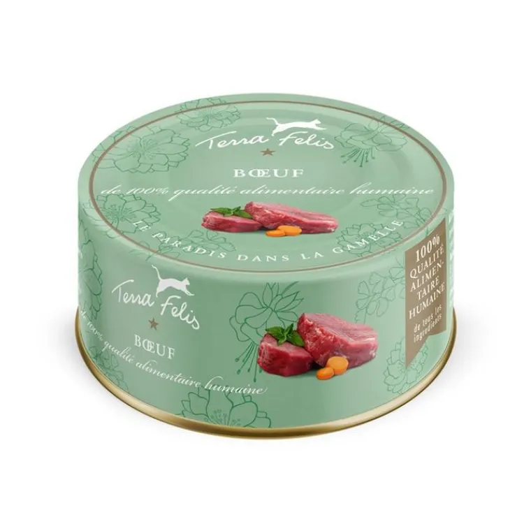 TERRA FELIS Pâtée pour chat au bœuf - 80 g