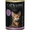 CAT'S LOVE Pâtée pour chat au poisson et au poulet Adult – en boîte de 400 g
